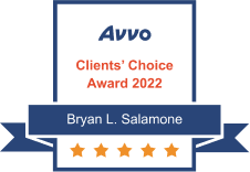 Avvo | Clients' Choice Award 2022 | Bryan L. Salamone | 5 Stars